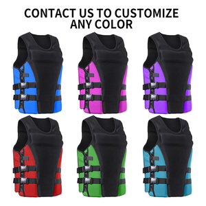 سترة نجاة مخصصة للبالغين من النيوبرين للتجديف وركوب الأمواج والصيد والإبحار والسباحة، سترة نجاة ومساعد طفو - Product Image 5