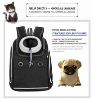 Sac à dos de transport pour animaux de compagnie, respirant, lavable, portable, pour le sport en plein air, en tissu Oxford, fermeture éclair, pour petits chiens et chats, charge maximale 11 kg
