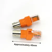 Adaptateur BNC Femelle vers RJ45 Mâle, Connecteur RF Femelle vers RJ45 Mâle, Prise Coaxiale pour Montage sur Châssis, Accessoires de Moniteur