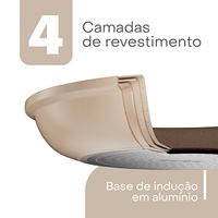 Poêle à frire en métal antiadhésive avec revêtement céramique blanc, compatible induction et four, non toxique, pour œufs et omelettes, disponible en OEM