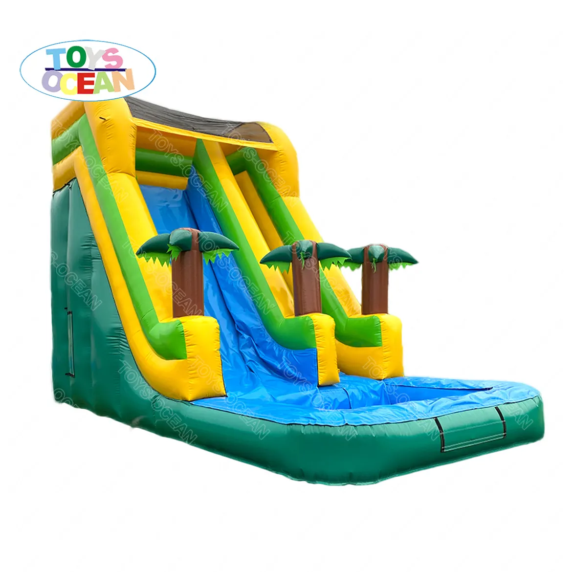Pvc industriale gonfiabile del grado commerciale cortile custom jumper bouncy castle vai casa di rimbalzo gonfiabile scivolo con piscina
