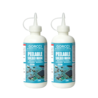 Composé de protection avancé pour la soudure, adhésif pelable résistant à la chaleur, pour réparation de circuits imprimés en atelier, 250 ml, colle masque de soudure pelable