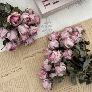 Dekorationen für Zuhause Günstige Hortensien Blumen Künstliche Hochzeit 11 Kopf Künstliche Rose Blumen - Product Image 4