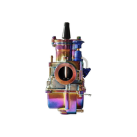 Carburateur de moto PWK21 Carburateur coloré universel de 21mm avec jet de puissance pour moteur 2/4 temps Scooters de moto ATV UTV