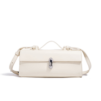 Sac à main vintage 1881 pour femme, sac à bandoulière rectangulaire fin avec poignée supérieure, fermoir métallique et sangle amovible