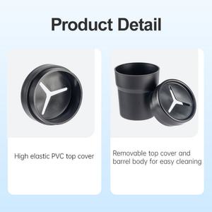 Poubelle multifonctionnelle pour voiture, mini poubelle intelligente portable noire, design mignon, poubelle automatique pour voiture, petit rangement pour voiture - Product Image 5