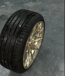 Nuevas Llantas de Aleación Forjadas de Perfil Cóncavo Profundo, Acabado Dorado Pulido, 18-22 Pulgadas, 5x114.3/5x120/5x112/6x139.7, Forjadas a Medida para Tesla - Product Image 2