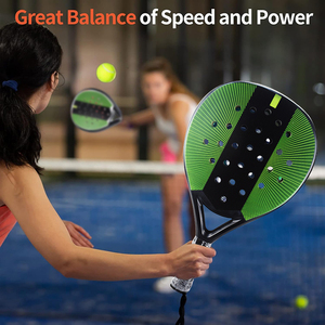 <span class=keywords><strong>Raquette</strong></span> de padel légère en plastique ABS, nouvelle conception personnalisée OEM, avec noyau en EVA, pour les joueurs débutants, raquettes de padel populaires - Product Image 4