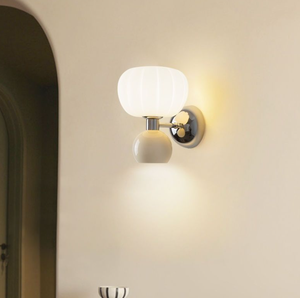 Lampada da parete a forma di zucca in stile cremoso per camera dei <span class=keywords><strong>bambini</strong></span> calda illuminazione da comodino - Product Image 2