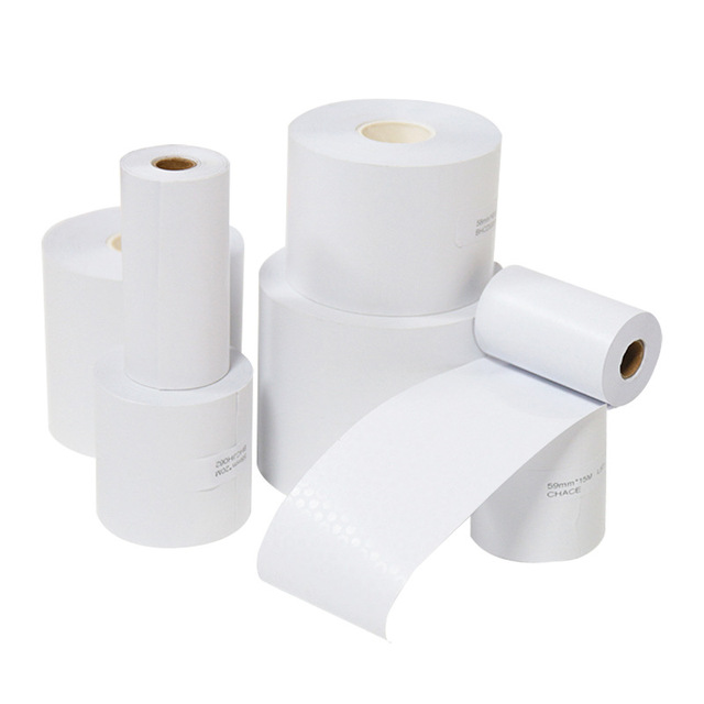 Wholesale Eco-Friendly Linerless 3-Proof Thermal Label Paper Direct Thermal Sticker for Logistics Express Retail Medical Food
