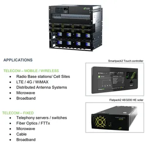 OEM ODM 300/500A 4U Distribution Flatpack2 Solar Autonomous Power Core Eltek DC Power Supply System CTOA0407S.4xxx CTOA0810S.4xx