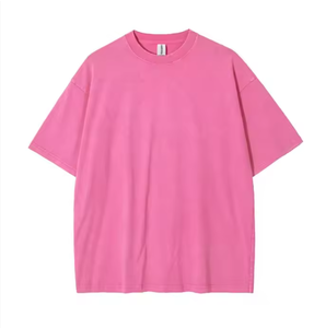 T-shirt gris surdimensionné pour homme, manches courtes, col rond, en jersey de coton, décontracté, avec impression de lettres et logo personnalisé sur le devant - Product Image 5