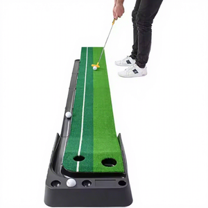 Tapis portable de <span class=keywords><strong>golf</strong></span> d'intérieur personnalisé de prix attrayant avec fonction de retour automatique de balle Aide à la formation pour la pratique du <span class=keywords><strong>mini</strong></span>-<span class=keywords><strong>golf</strong></span> - Product Image 1