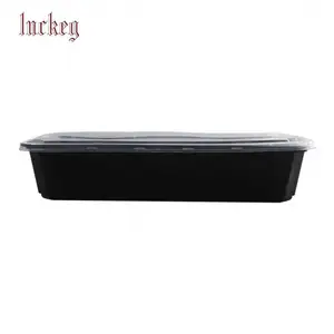 Mineral Filled Take Out Hinged Plates MFPP 1 Compartment Plate Food Packaging Disposable To Go Plate