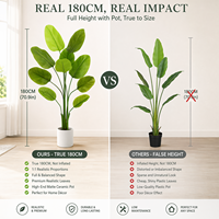 Plante verte artificielle réaliste en PE, Arbre du Voyageur, pour la décoration de la maison et du bureau, cadeau