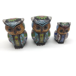 클로이소네 부엉이 공예 장식품 고대 조류 장식품 - Product Image 6