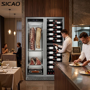 Sicao DA-400S+JS-: Armario de Maduración de Carne (Res, Jamón) y Nevera/Refrigerador Combinado para Vinos y Bebidas para el Hogar - Product Image 1