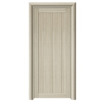 Porte composite moderne en bois et plastique pour maison, échantillon de porte en Wpc pour chambre à coucher