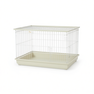 Cage pour hamster, cage pour petits animaux, en fil d'acier, rectangulaire, durable, plateau en plastique, fermeture à poussoir - Product Image 1