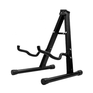 전기 기타와베이스 METAL 선반과 하이 퀄리티 블랙 아이언 접이식 기타 스탠드 저렴한 가격 - Product Image 1
