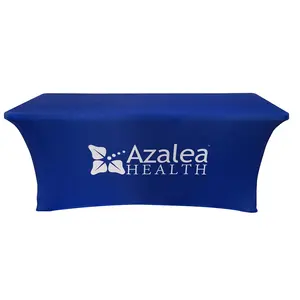 Custom Spandex Tablecloth Table Covers Stretch Table Cloth Machine-washable For Display Your Company