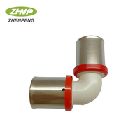 Coude en alliage PPSU de haute qualité 25 mm 25*25, connecteur de tuyau PEX multicouche résistant à la corrosion pour l'installation de plomberie d'eau chaude