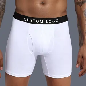 OEM En Gros Logo Personnalisé Coton Et Spandex Sport hommes slips et boxeurs Sous-Vêtements Pour hommes
