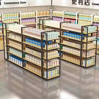 Étagères de supermarché personnalisées Présentoir de collations Étagères en bois et métal pour épices de supermarché Étagères pour produits de pharmacie Étagères