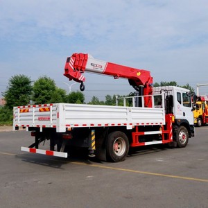 รถบรรทุกติดเครน Dongfeng 8 ตัน 10 ตัน ขายดี รถบรรทุก Dongfeng 4x2 ติดเครนแขนตรงสำหรับขาย - Product Image 3