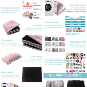 COLLABOR9Color Abnehmbare Fleece Selbstwärmende Katzenmatte Anpassbare Selbstwärmende Katzenbett Rutschfeste Punktmuster Wasserdichte Selbstwärmende Hundematte - Product Image 3