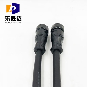 M12 IP68 không thấm nước Thông tư nối 2/3/5/6/8-Pin cảm biến đúc cáp với đồng liên hệ với nam và nữ cắm - Product Image 1