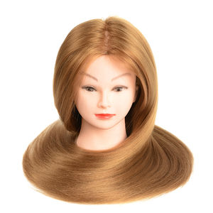 Cabeza de maniquí <span class=keywords><strong>para</strong></span> entrenamiento de peluquería, color 27, 60-80cm, dorado, <span class=keywords><strong>para</strong></span> tejer <span class=keywords><strong>cabello</strong></span> - Product Image 4