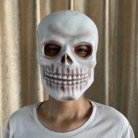 Masque de tête en latex de silicone réaliste effrayant pour Halloween à vendre