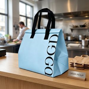 Non Woven Polypropylene Disposable Thermal Insulated <b>Bag</b> with <b>Heat</b> Seal for Grocery Food Packaging - Product Image 1