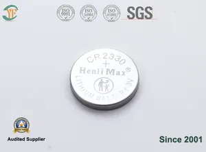 Henli Max CR2330 3.0V Primary Lithium Battery Intelligent Industry Remote Control Lithium Manganese Dioxide Button Battery Cell
