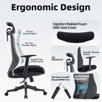 Mobilier de bureau d'usine Ensemble de bureau et de chaises Chaise de jeu ergonomique pour ordinateur Chaises d'officiers pivotantes en maille