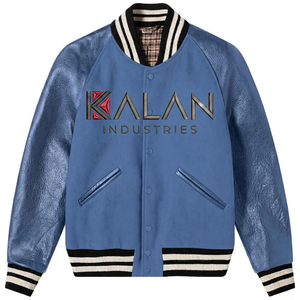 Custom Vintage Letterman Baseball Style Wool Leather Sleeves Stand College Team Fashion Embroidered Winter <b>Varsity</b> <b>Jacket</b> - Product Image 2