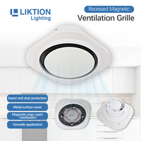 Membrane de plafond tendu en tissu PVC avec ventilateur d'extraction intégré, downlight réglable, diffuseur de ventilation pour plafond tendu