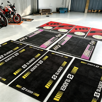Tapis de moto personnalisés pour la course de dragster, tapis de sol pour salle de sport, tapis de pit en caoutchouc personnalisés pour motocross, pour l'exposition de locomotives