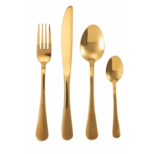 Set di posate in oro 5TH AVENUE, 4 pezzi - Product Image 1