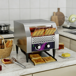 Tostadora Comercial de Acero Inoxidable, Tostadora Eléctrica Continua para Pan, para Hoteles, Cafeterías, Restaurantes, <span class=keywords><strong>Desayunos</strong></span> - Product Image 2