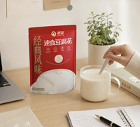 Poudre de Tofu Doux SOYSPRING 192g, Mélange Instantané pour Pudding de Soja, Poudre de Dessert Traditionnel Chinois, Disponible en OEM