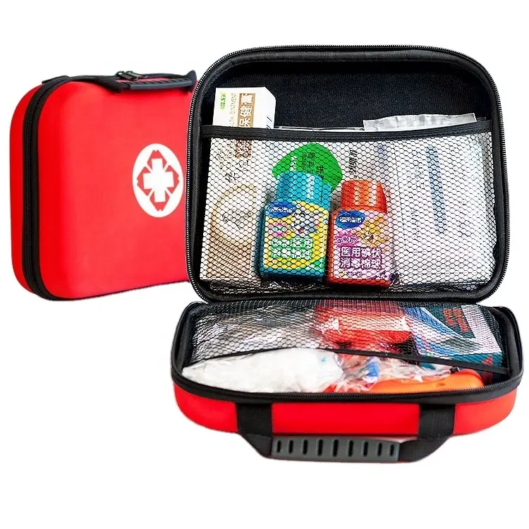 Kit de primeiros socorros personalizado oem, caixa personalizada de emergência para viagem
