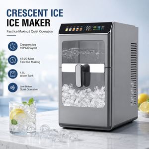 Machine à glaçons en forme de croissant de lune de 12 kg/24 h pour comptoir, avec réservoir d'eau, fabrication rapide de glaçons, auto-nettoyante, portable - Product Image 1