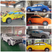 Modèle de voiture gonflable géant rose personnalisable – Idéal pour les salons professionnels, les promotions en centre commercial et la décoration extérieure
