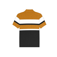 Pull Polo en Tricot à Manches Courtes en Coton pour Homme Impression Personnalisée pour l'Été Pull de Haute Qualité pour Fraternité