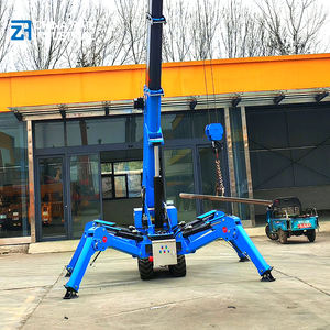 3/5/8トン級スパイダークレーン、多段伸縮ブーム搭載、360度旋回可能 °   回転機能、狭いスペースでの作業に適しています - Product Image 3