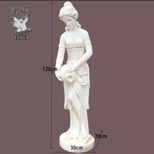 รูปปั้นผู้หญิงหินแกะสลักหินอ่อนขนาดชีวิตรูปปั้นหญิงสาวสามคนเต้นรำประติมากรรมตกแต่งสวนแบบกรีก - Product Image 6