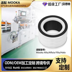 ไส้กรองเครื่องฟอกอากาศที่ดีที่สุด H13 H12 H11 True Hepa คาร์บอนกัมมันต์แบบจีบ สำหรับ Afloia Fillo Halo Mooka Allo - Product Image 4