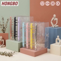 Protège-cahier spirale transparent Hongbo A5 A6 pour l'école – Rangement économique à feuilles mobiles avec couverture en TPU